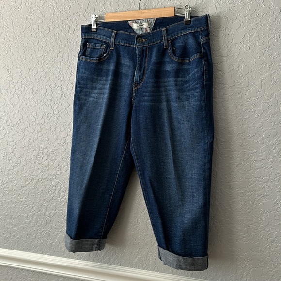 New women’s Levi’s blue capris size 12 - Picture 3 of 8